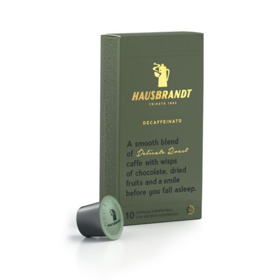 Hausbrandt Decaffeinato Nespresso® kapsulės